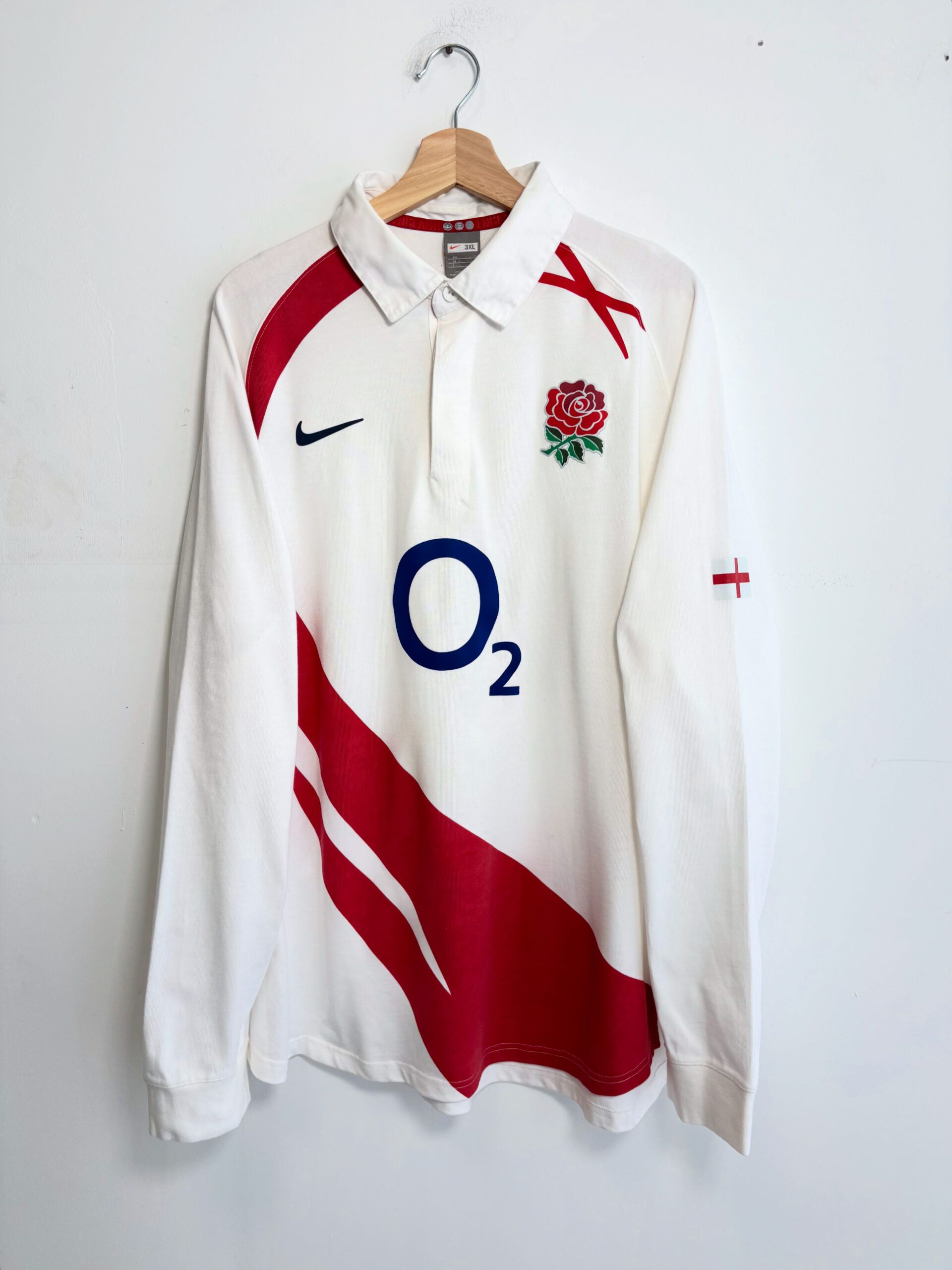 Nike England 90's Vintage Rugby Polo.