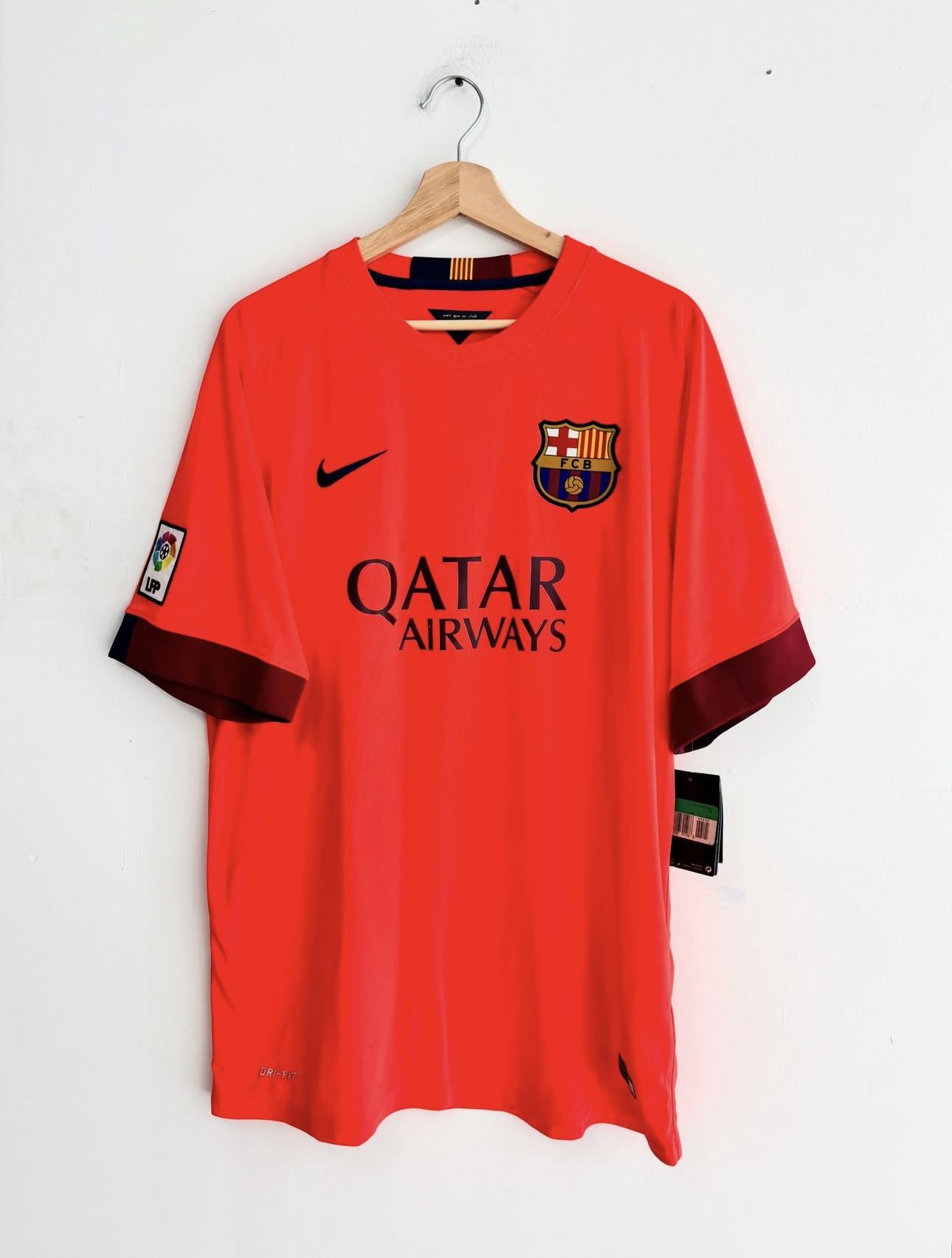 Nike FC Barcelona 2014-15 Vintage Away Soccer Jersey NEW.